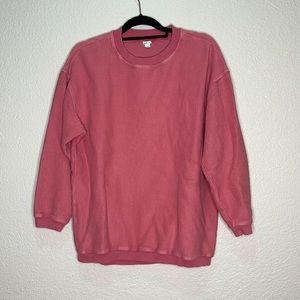 Oversized Aerie Pink Sweatshirt Crewneck